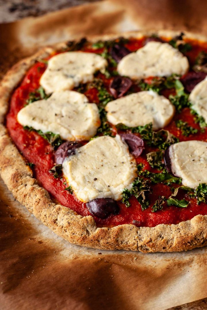 Oat Flour Pizza Crust (OilFree + Vegan) The Throbbing Eggplant